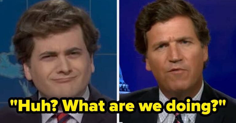 "SNL" Viewers Are Losing It Over This "Scarily Accurate" Impression Of Political Commentator Tucker Carlson