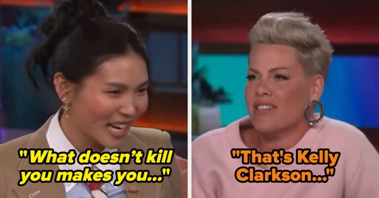 People Are Experiencing Second-Hand Embarrassment Over This Awkward Video Of Chloe Kim Telling Pink That She Loves Her Song… Which Is Actually Kelly Clarkson’s Song
