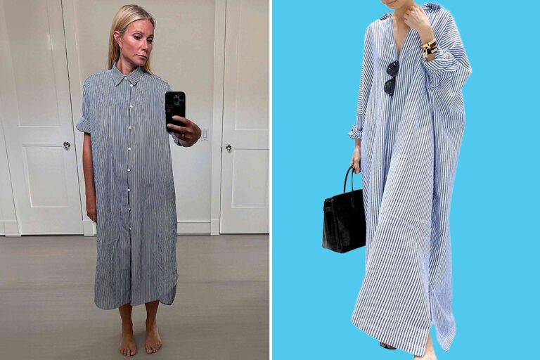 Gwyneth Paltrow's Billowy Shirt Dress Looks Like This Now-$27 Amazon Dress That's 'Perfect for Spring, Summer, and Fall'