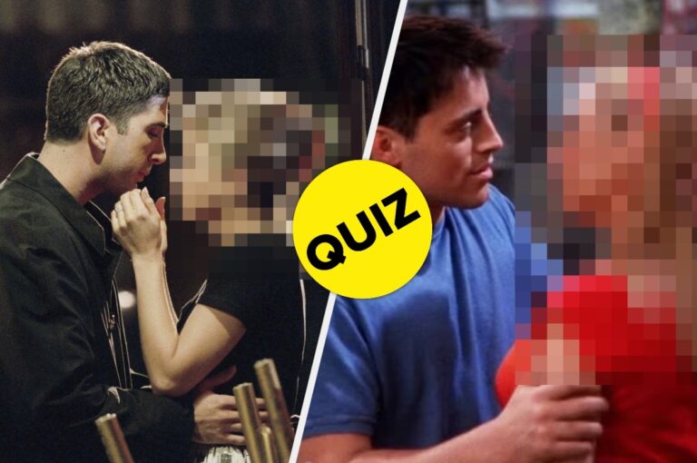 I’ve Hidden Friends Characters From These Romantic Moments, Only A True Fan Will Be Able To Identify Them