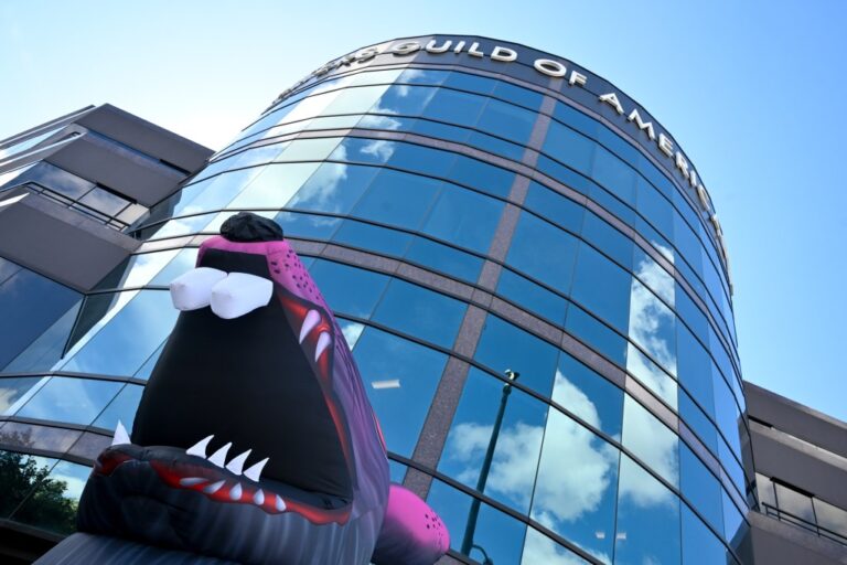 WGA, Studios Start Talks As Striking Writers Staff Picket Outside SAG-AFTRA HQ