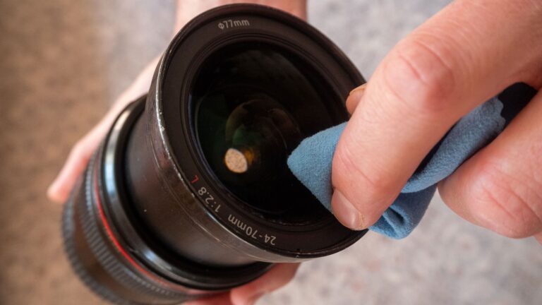 Learn how to clean your camera lens properly, avoiding scratches