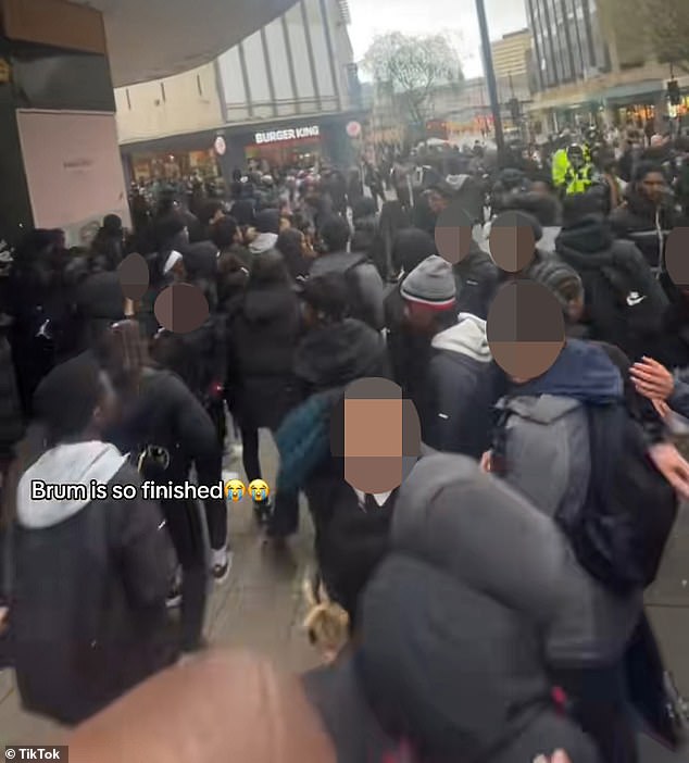 Teenage mob chaos spreads to other towns and cities as youths supercharged by social media run riot and ransack shops in London and Birmingham during Easter holiday ‘linkups’