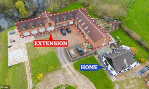 Doctor is ordered to demolish ‘mega-garage’ FIVE times bigger than his cottage… after claiming it was for a classic car collection that didn’t exist