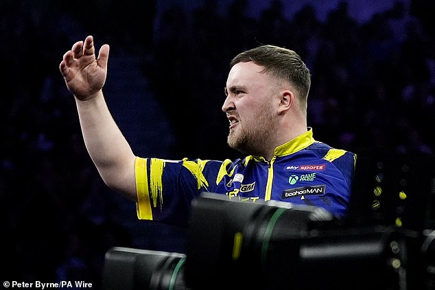 Luke Littler clashes with Gian van Veen in on-stage spat: Star, 19, mocks opponent with crying gestures after being accused of celebrating his missed darts as rival calls world champion a ‘sore loser’