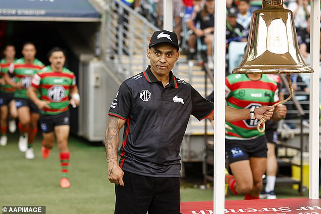 Emotional scenes as cancer-stricken footy legend rings Legacy Bell on Good Friday in what could be his final match