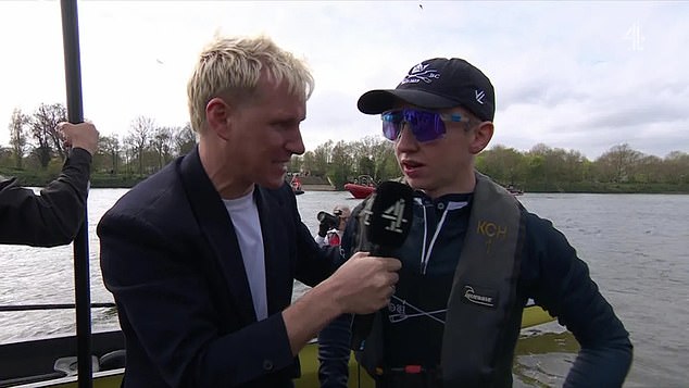 Jamie Laing forced to apologise after winning Boat Race cox swears during live interview