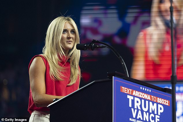 Riley Gaines backtracks on Donald Trump criticism after he fired back at ally over A.I. image depicting him as Jesus