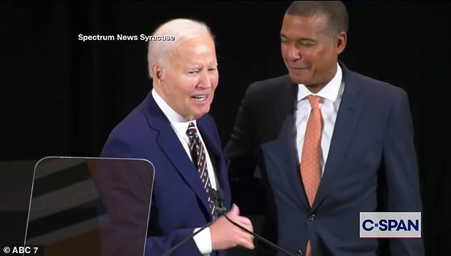 Excruciating moment Joe Biden summons black man by calling him ‘BARACK’… but there’s a twist