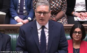 QUENTIN LETTS: Purple-faced, eyes blazing, Starmer let rip at Sir Lindsay – then whacked his fist on the side of Mr Speaker’s throne