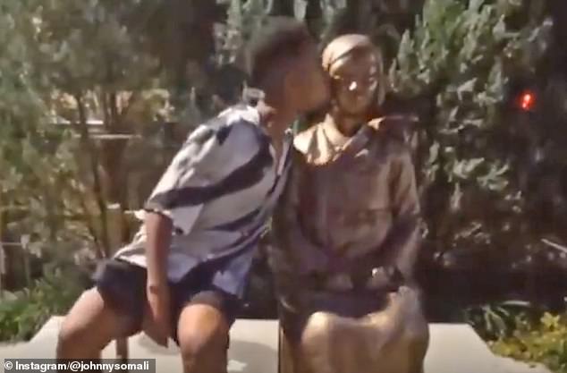 Vile American YouTube star Johnny Somali is sent to PRISON after defiling monument to sex slaves in South Korea