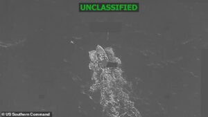 US military obliterates vessel in Pacific Ocean and kills three ‘narco-terrorists’ as part of Operation Southern Spear