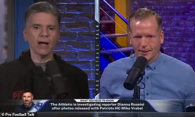 Bizarre moment NFL insider shuts down debate over Dianna Russini-Mike Vrabel photo scandal live on air