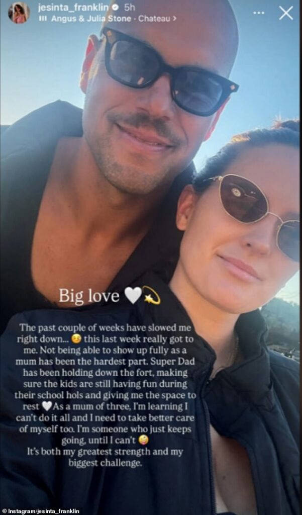 Jesinta Franklin opens up about her biggest challenge as ‘Super Dad’ Buddy Franklin steps up