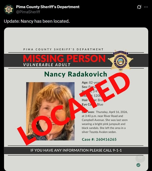 Outrage as embattled Arizona sheriff posts VERY unfortunate ‘Nancy’ tweet as hunt for Savannah’s mother continues