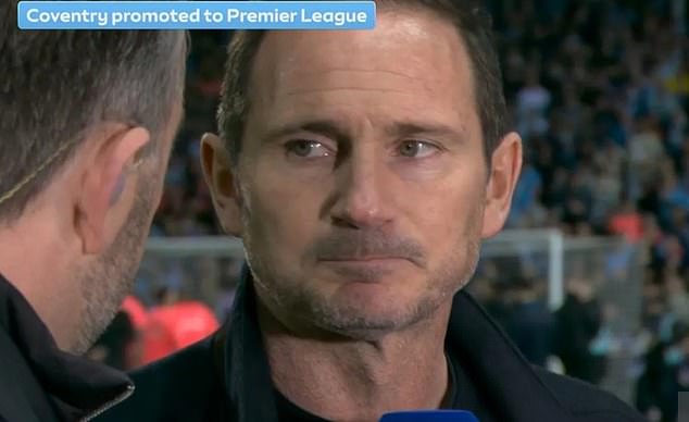 Emotional Frank Lampard fights back tears after Coventry City’s Premier League promotion as Richard Keys celebrates his beloved side’s return to the top flight