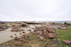 ‘Extremely dangerous’ tornados hit Midwest putting THOUSANDS of lives at risk as houses are torn to the ground and children are left trapped… with the worst still yet to come
