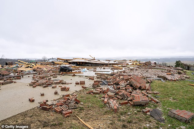‘Extremely dangerous’ tornados hit Midwest putting THOUSANDS of lives at risk as houses are torn to the ground and children are left trapped… with the worst still yet to come