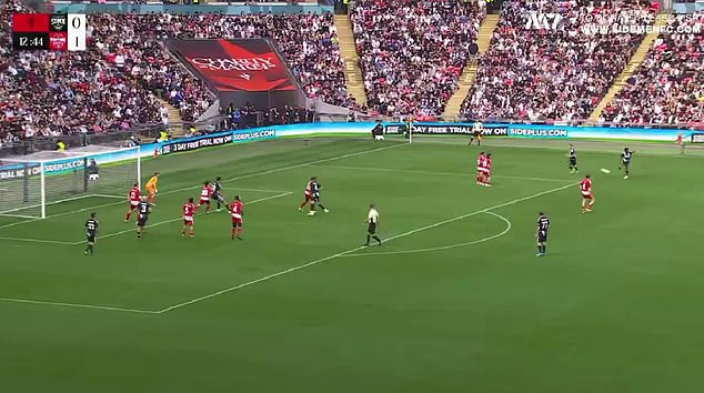 Sidemen star Tobi Brown scores INSANE free-kick in annual charity match against YouTube Allstars – as MILLIONS watch Wembley live stream
