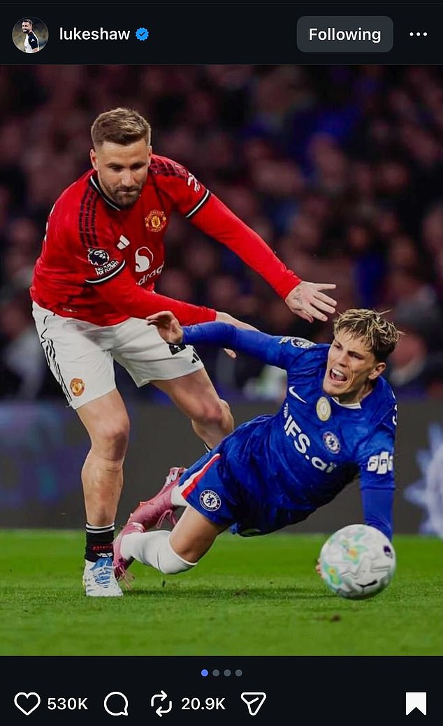 Man United stars brutally mock Alejandro Garnacho: Luke Shaw leads taunts with Instagram dig while players give controversial ex-team-mate the cold shoulder at full time after he admitted doing ‘bad’ things before his Old Trafford exit