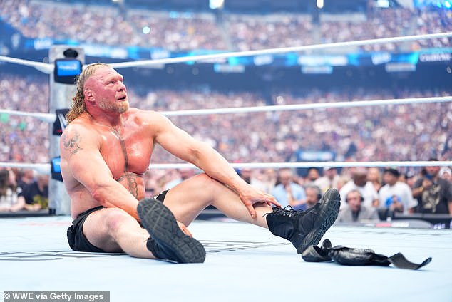 WWE icon Brock Lesnar retires immediately after WrestleMania 42 defeat as he bursts into tears