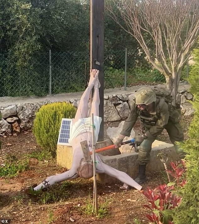 Two IDF soldiers are arrested after attack on statue of Jesus with an axe in Lebanon