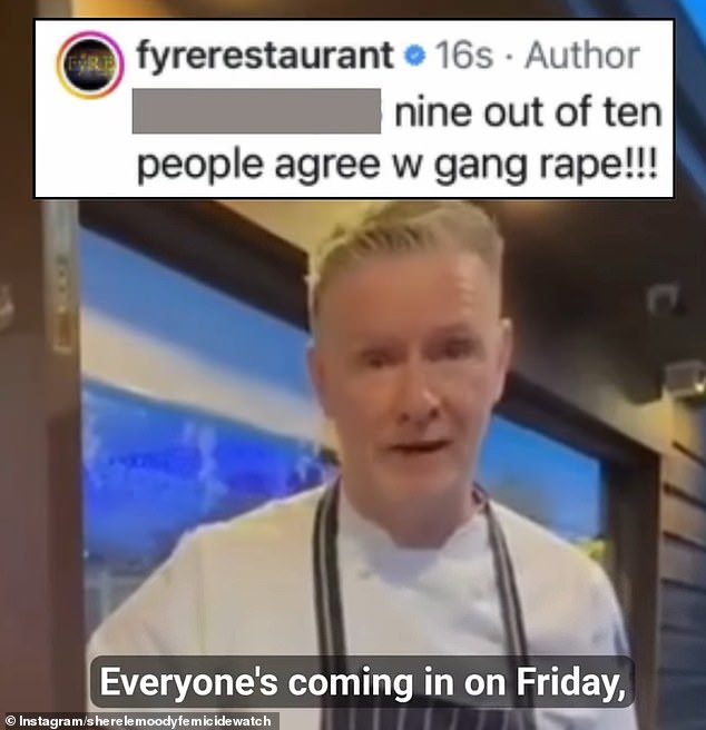 Controversial Aussie chef doubles down after backlash over shocking gang rape comment and fresh swipe at vegans