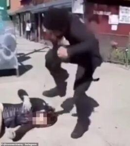 Disgusting excuse of NYC mother whose son, 14, was filmed stomping girl, 15, on her head ‘after she refused to give him her number’