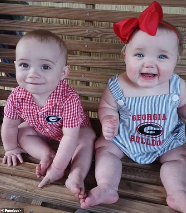 Double tragedy after adorable three-year-old twin brother and sister wander off from stunning country club home: Family shares anguish as heartbreaking photos emerge