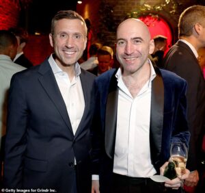 DNC chair among famous faces at notorious gay sex app’s party for DC elite… as glam guests line up down block