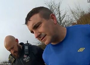 Moment police sergeant is arrested after being spotted naked and masturbating near children’s play area – as he is handed sexual risk order