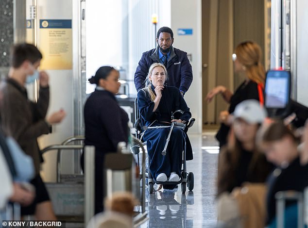Lindsey Vonn spotted in wheelchair after opening up on mental health battle following sickening Winter Olympics crash