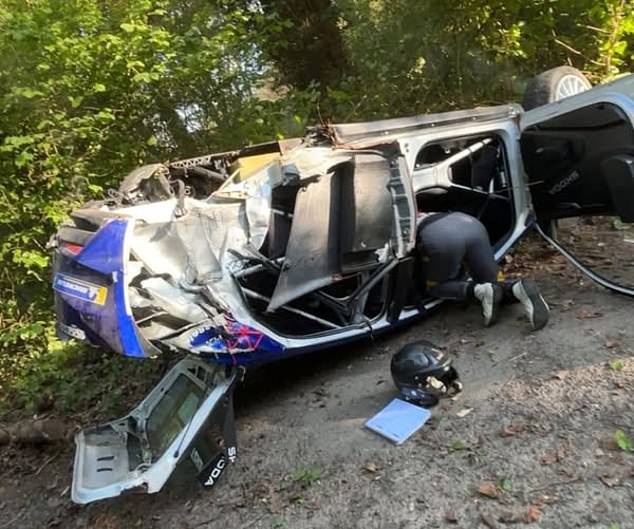 Max Verstappen’s dad Jos, 54, involved in ‘violent’ crash as his car smashes into a tree at rally event in Belgium