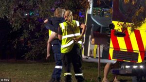 Desperate search for two young children missing after house fire