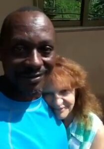 Ghanaian lover of British widow scammed out of £1million life savings by romance fraudsters before she died in car crash insists ‘We were in love’ – after her family claimed she was murdered