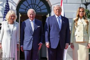 Lip reader reveals Trump’s private warning to Charles moments after his arrival … and the King waving him off: ‘We’ll discuss this later’