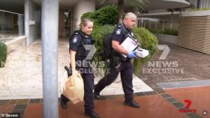 Dramatic moment cops storm million-dollar unit owned by high-flying surgeon boyfriend of Annastacia Palaszczuk – as officers are spotted searching his BARBECUE as major police investigation unfolds