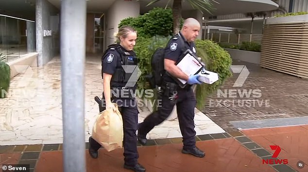 Dramatic moment cops storm million-dollar unit owned by high-flying surgeon boyfriend of Annastacia Palaszczuk – as officers are spotted searching his BARBECUE as major police investigation unfolds