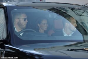 Meghan and Harry quietly slip out of Sydney after the Duchess’s short-lived appearance at the Her Best Life retreat – as an inside look into the glamorous evening is revealed