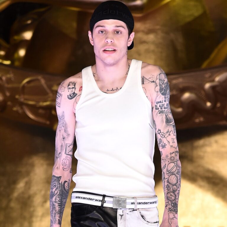 Pete Davidson Tattoo Removal, Bare Arms Transformation 