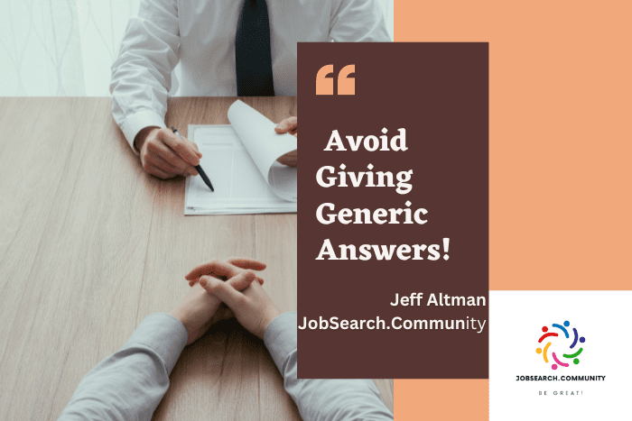 Avoid Giving Generic Answers #shorts
