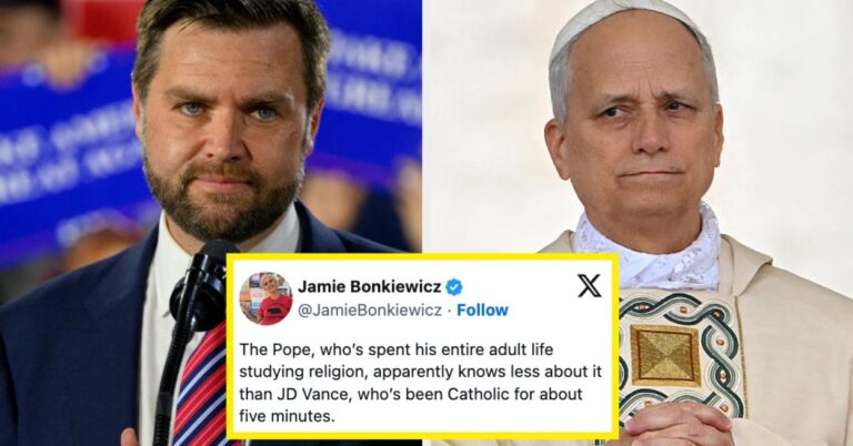 Sigh, JD "Baby Catholic" Vance Is Back Sharing His Opinions On How The Pope Should Interpret The Bible