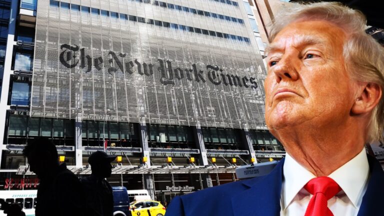 Trump Attacks New York Times Just Before WHCD Kicks Off
