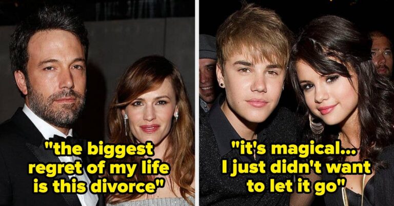 Celebrities’ Biggest Relationship Regrets