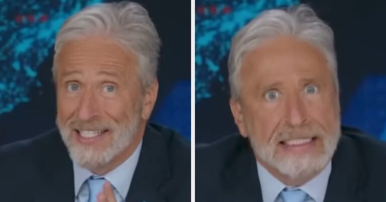 Jon Stewart On Trump’s “Weird” Oval Office Signature