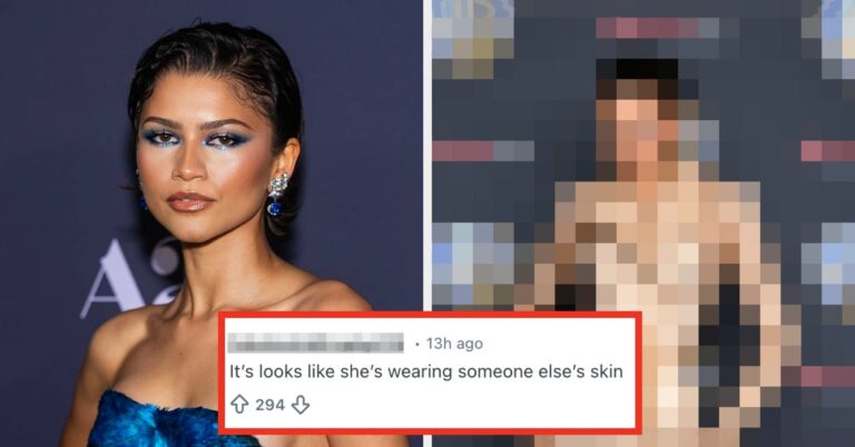 Zendaya’s Divisive Latest Red Carpet Look Is Being Compared To Everything From Human Skin To A Taco Bell Crunchwrap