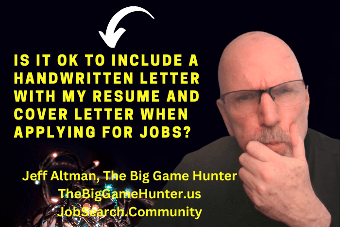Including a Handwritten Letter When Applying for Jobs?