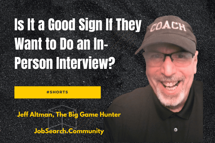 Is It a Good Sign If They Want to Do an In-Person Interview? #shorts