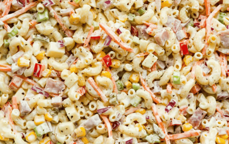 Mexican Macaroni Salad Elote Style Creamy Corn Pasta Salad