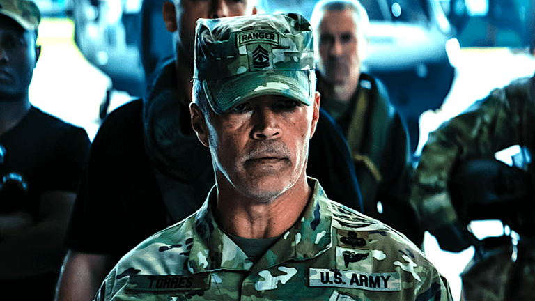 ‘It didn’t feel like a sci-fi movie’: Esai Morales on bringing an Army Ranger to life in Netflix’s sci-fi hit ‘War Machine’ (interview)